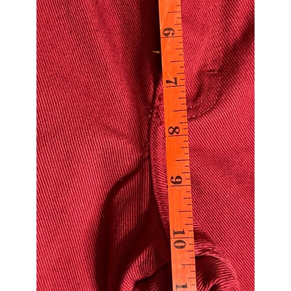 Vintage Jeanology Red Cotton Women's Pants Size 8 Straight Leg 5 Pocket - Picture 9 of 15